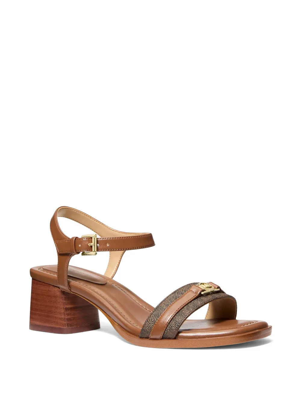 Michael Kors Mandy logo-plaque sandals Bruin
