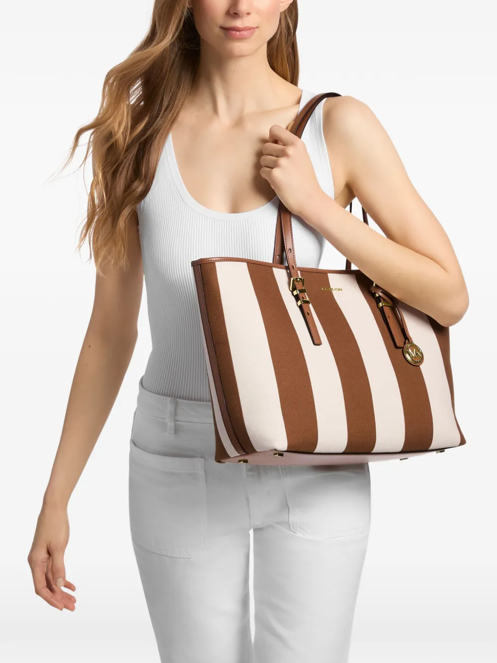 Michael Kors Grote Quinn shopper Bruin