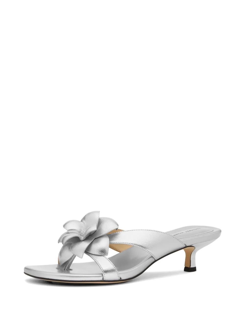 Michael Kors Jacie floral-appliqué sandals Zilver