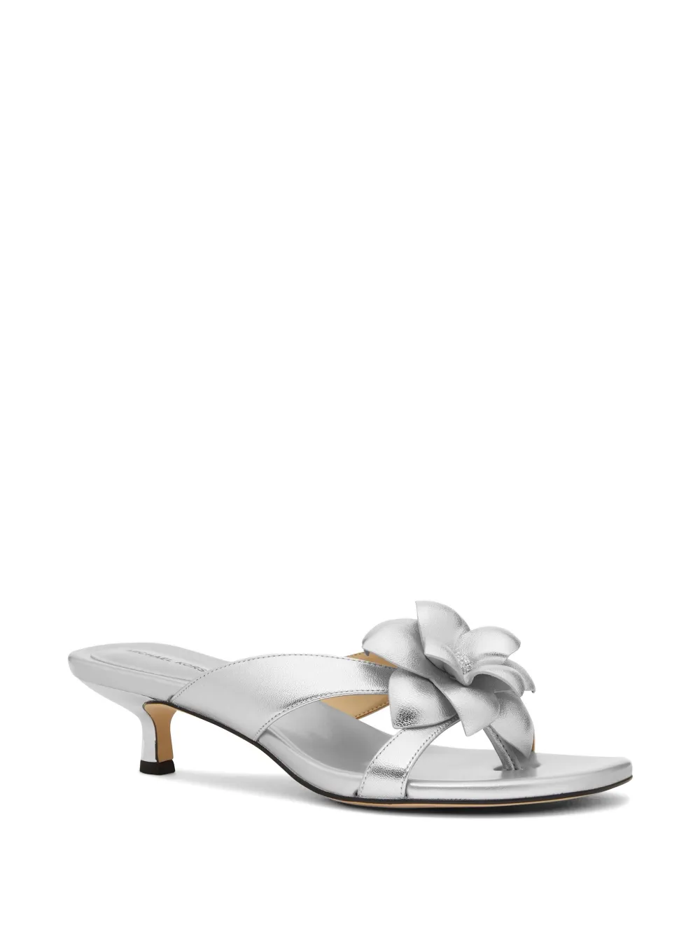 Michael Kors Jacie floral-appliqué sandals Zilver