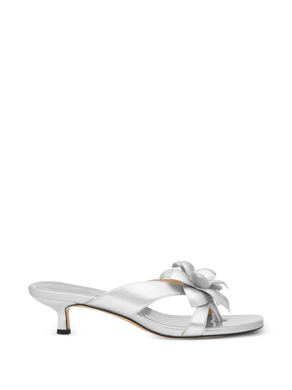 Michael Kors Jacie floral-appliqué sandals Zilver