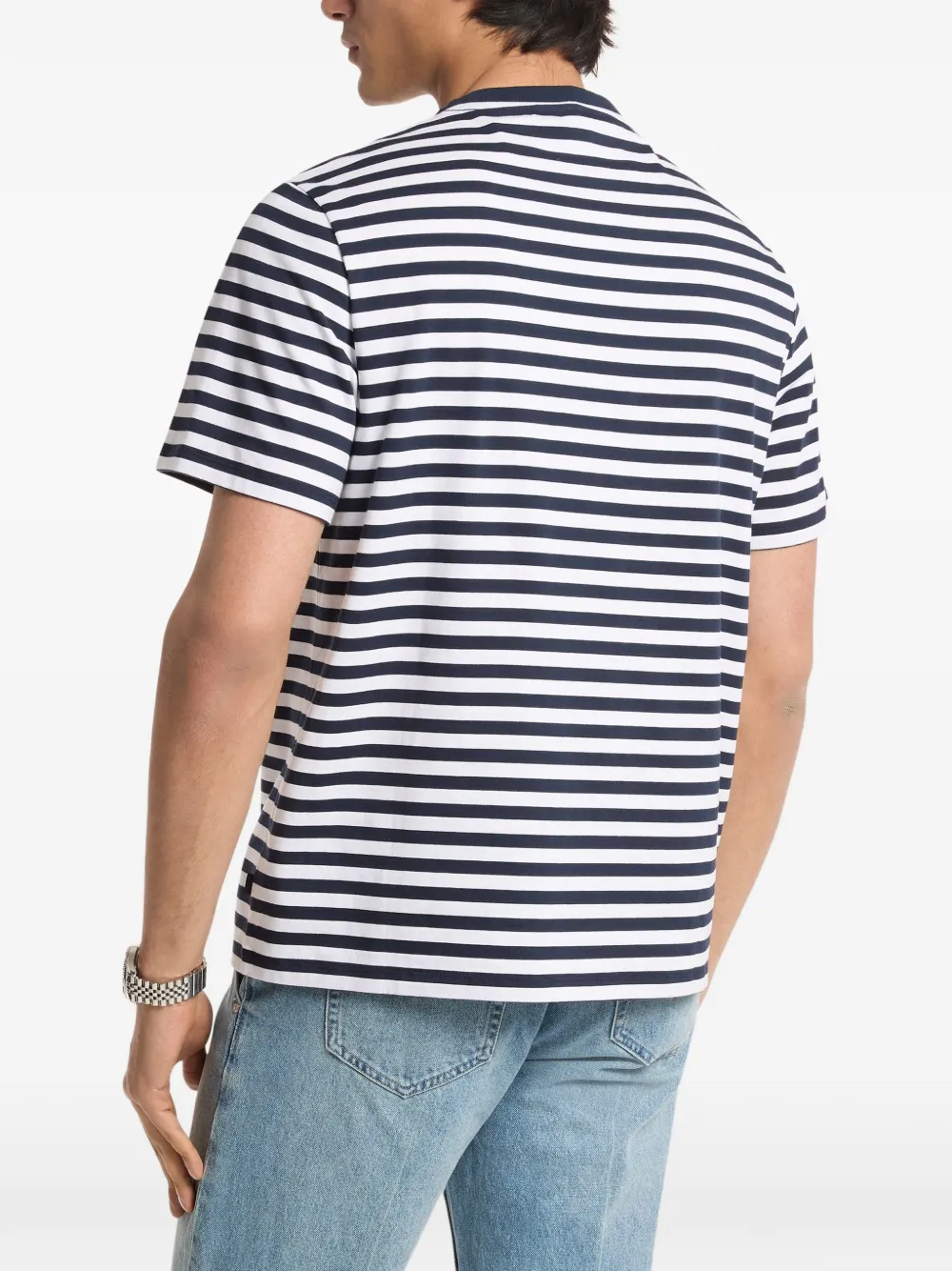 Michael Kors Provence gestreept T-shirt Blauw