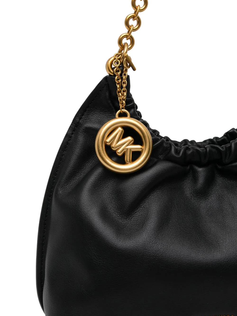 Michael Kors Medium Indie schoudertas met ketting Zwart