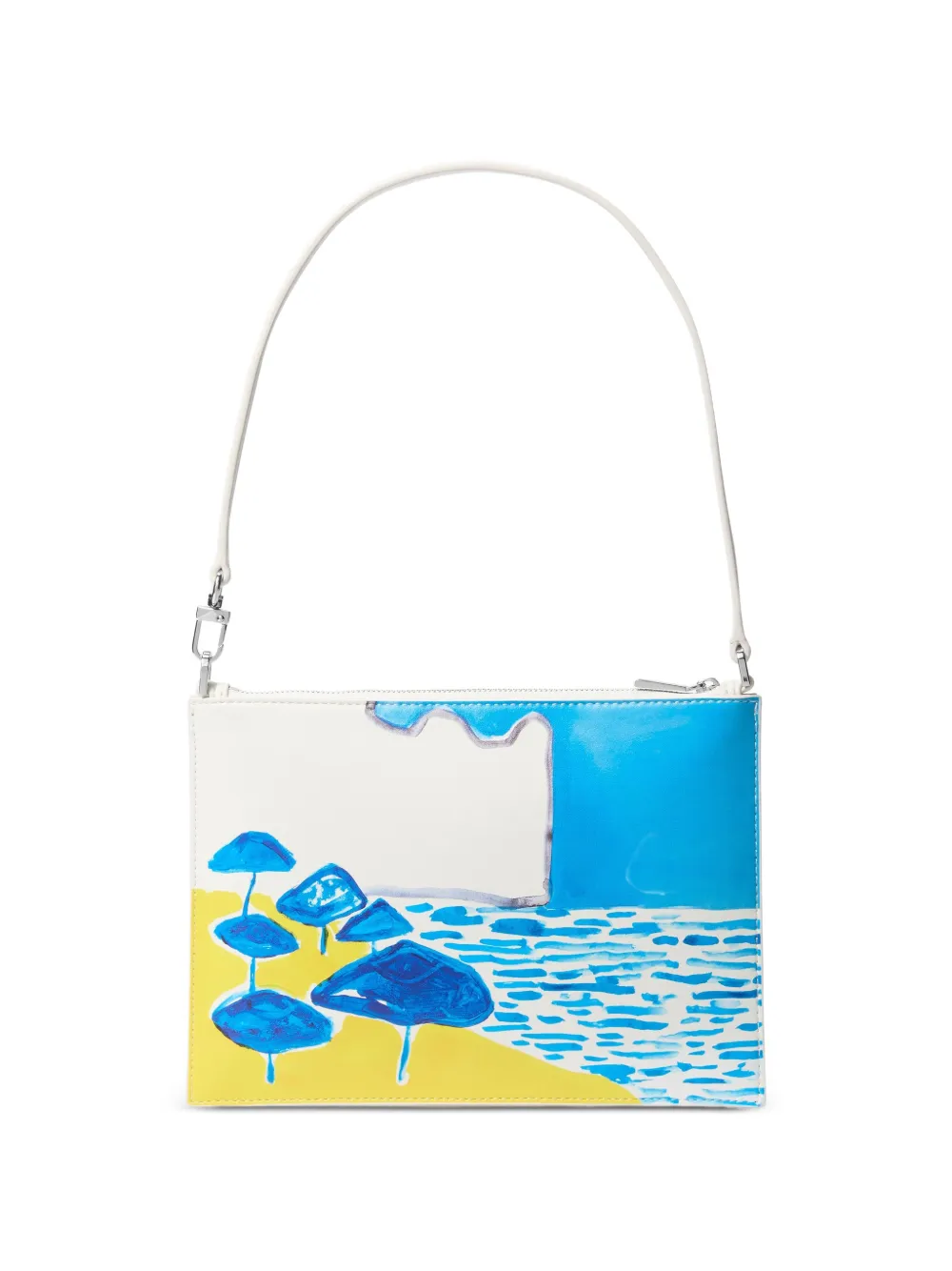 Michael Kors Beach Club clutch Wit