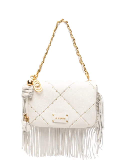 La Carrie medium Isabel fringed leather shoulder bag
