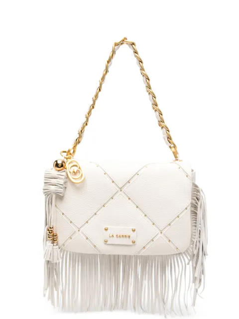 La Carrie medium Isabel fringed leather shoulder bag