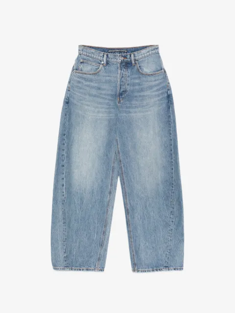Alexander Wang Calça jeans wide leg com cinco bolsos