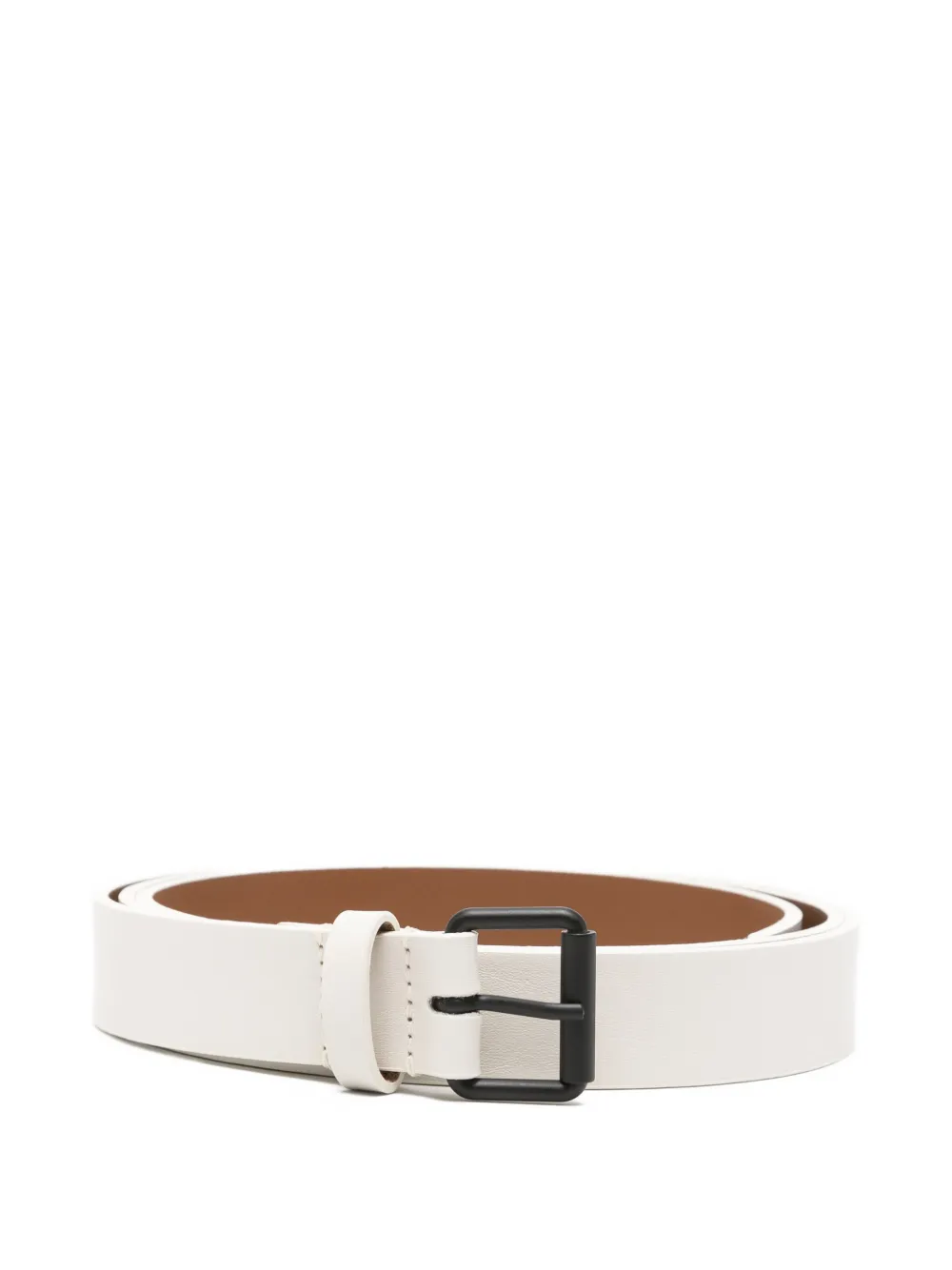 Sofie D'hoore leather buckle belt - Bianco