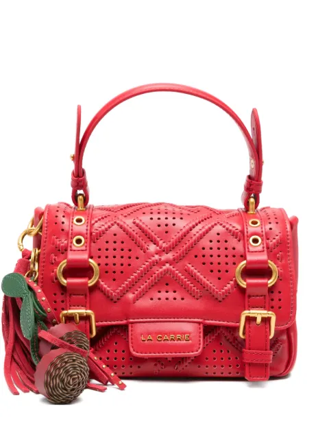 La Carrie Labyrinth Atena perforated satchel bag