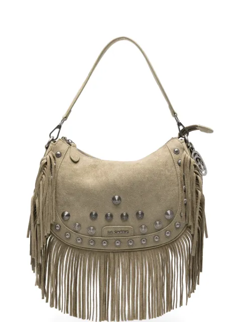 La Carrie fringe studded shoulder bag