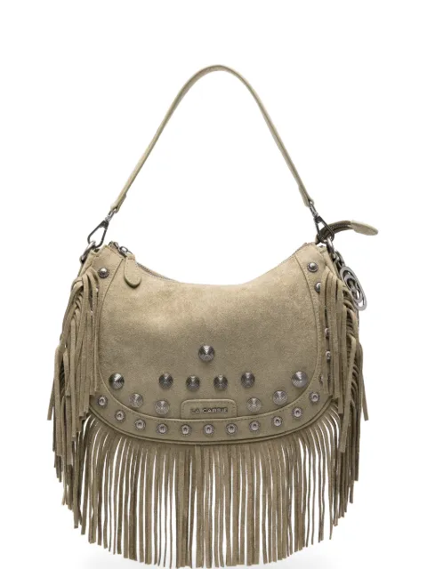 La Carrie fringe studded shoulder bag