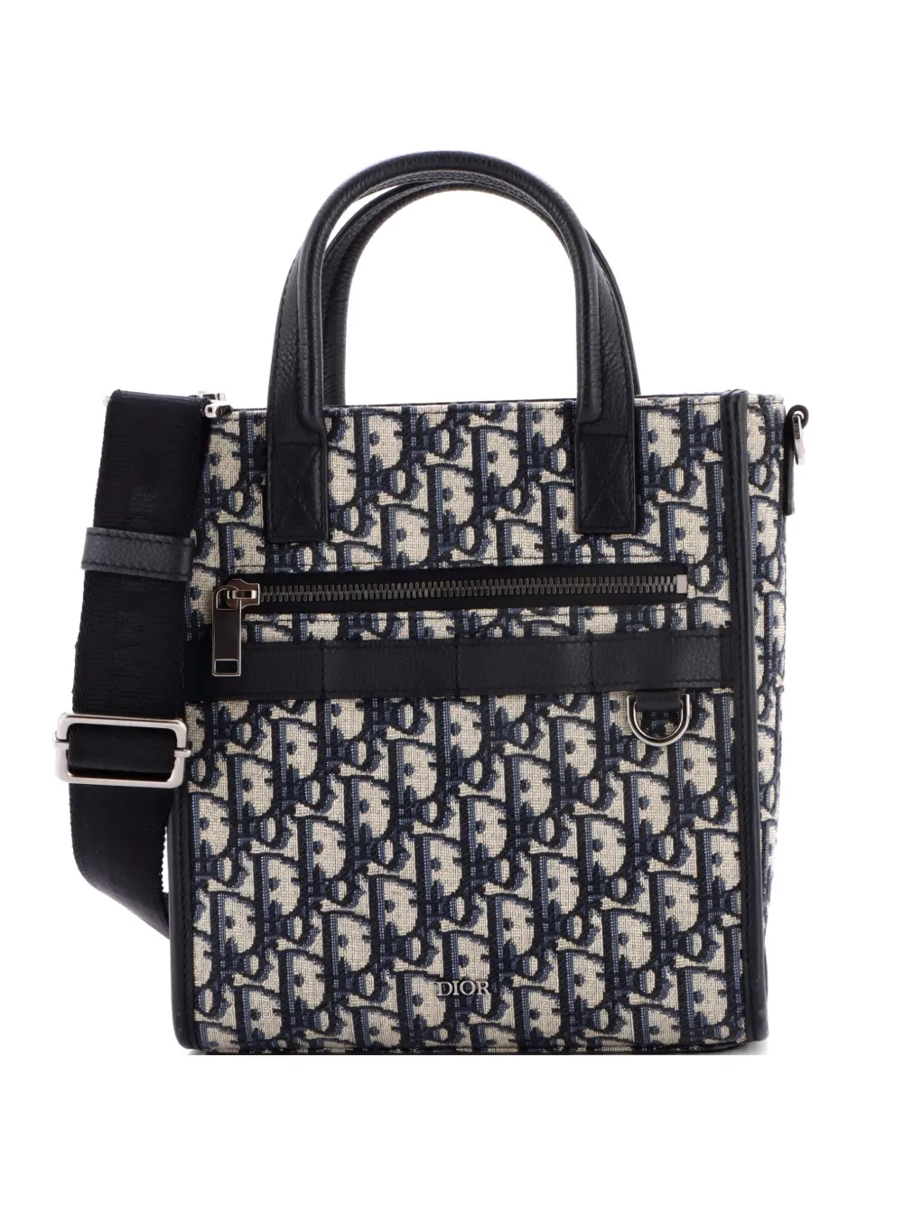 Christian Dior Pre-Owned Safari North South Convertible Oblique Canvas Small tote bag - Blu