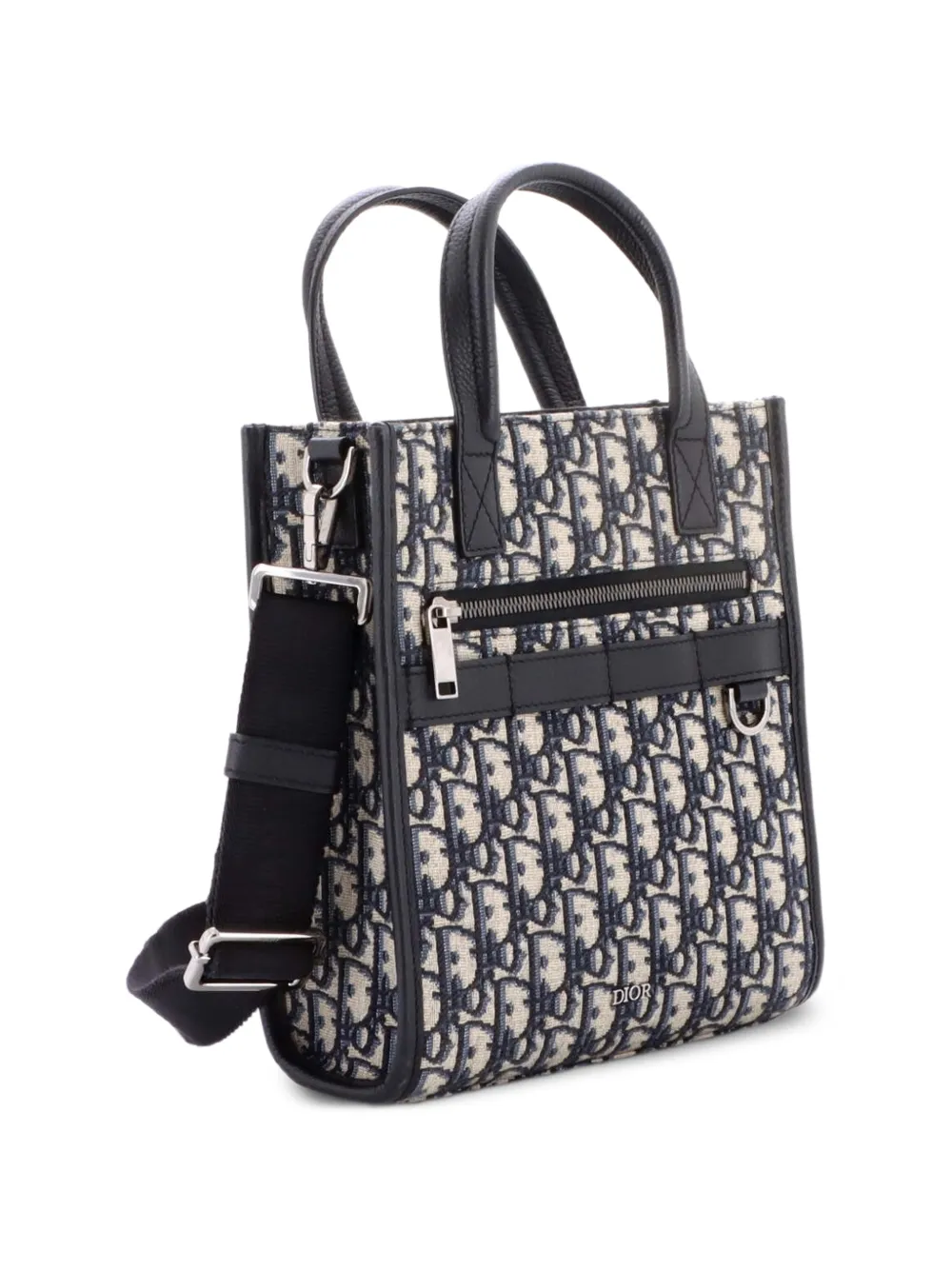 Safari North South Convertible Oblique Canvas Small Tote Bag