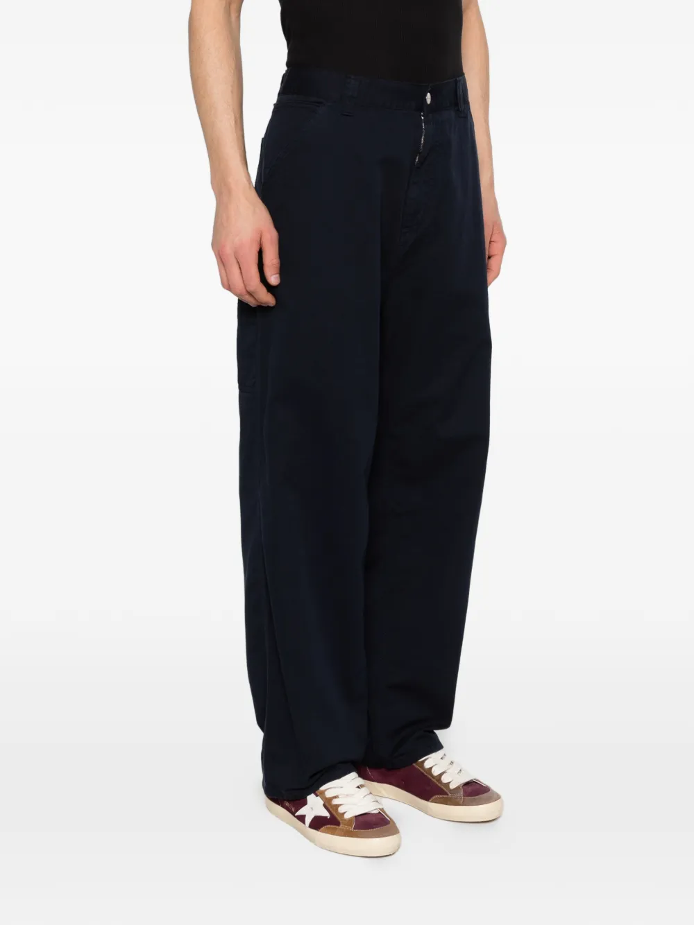 Carhartt WIP Broek met knoopsluiting Blauw