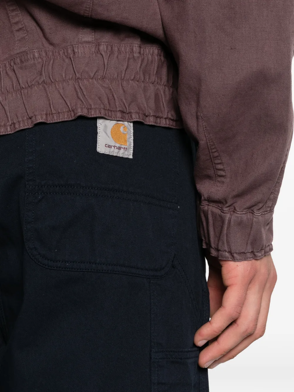 Carhartt WIP Broek met knoopsluiting Blauw
