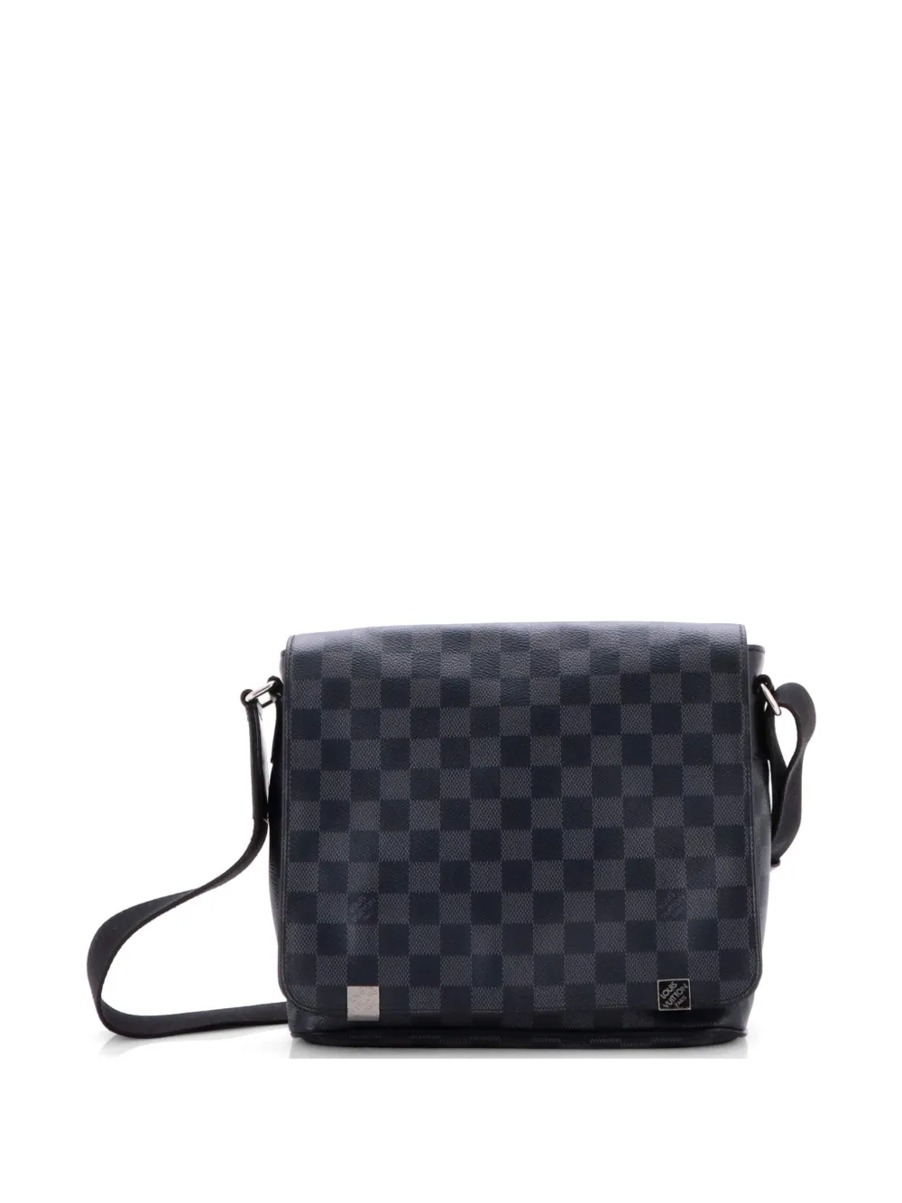 Pre-owned Louis Vuitton District Nm Messenger Bag Damier Graphite Pm Crossbody Bag In Black