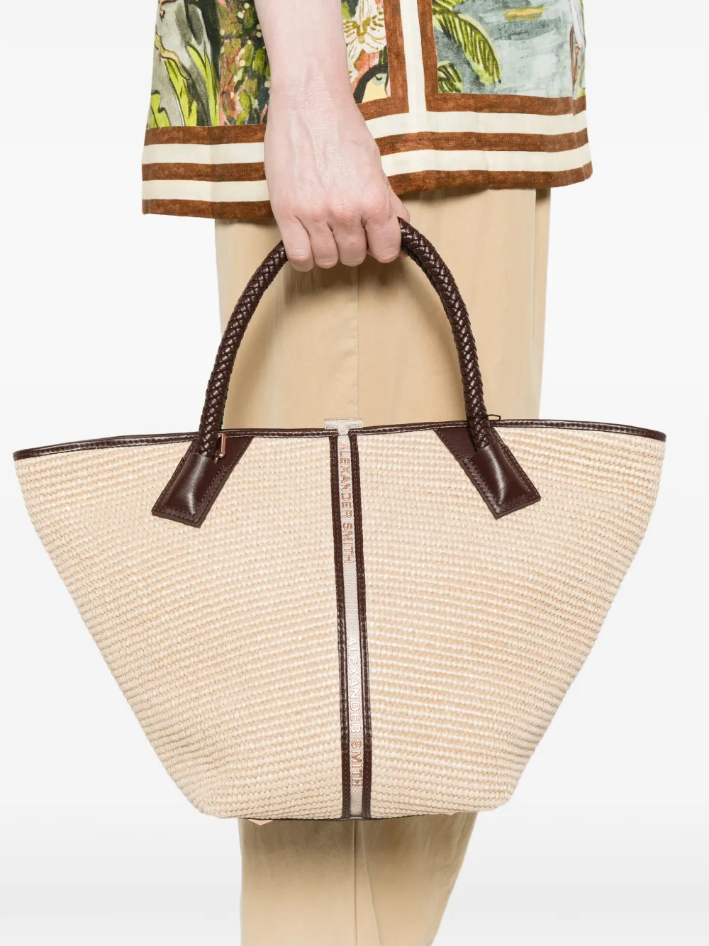  Alexander Smith Medium Lauren Tote Bag - Neutrals 