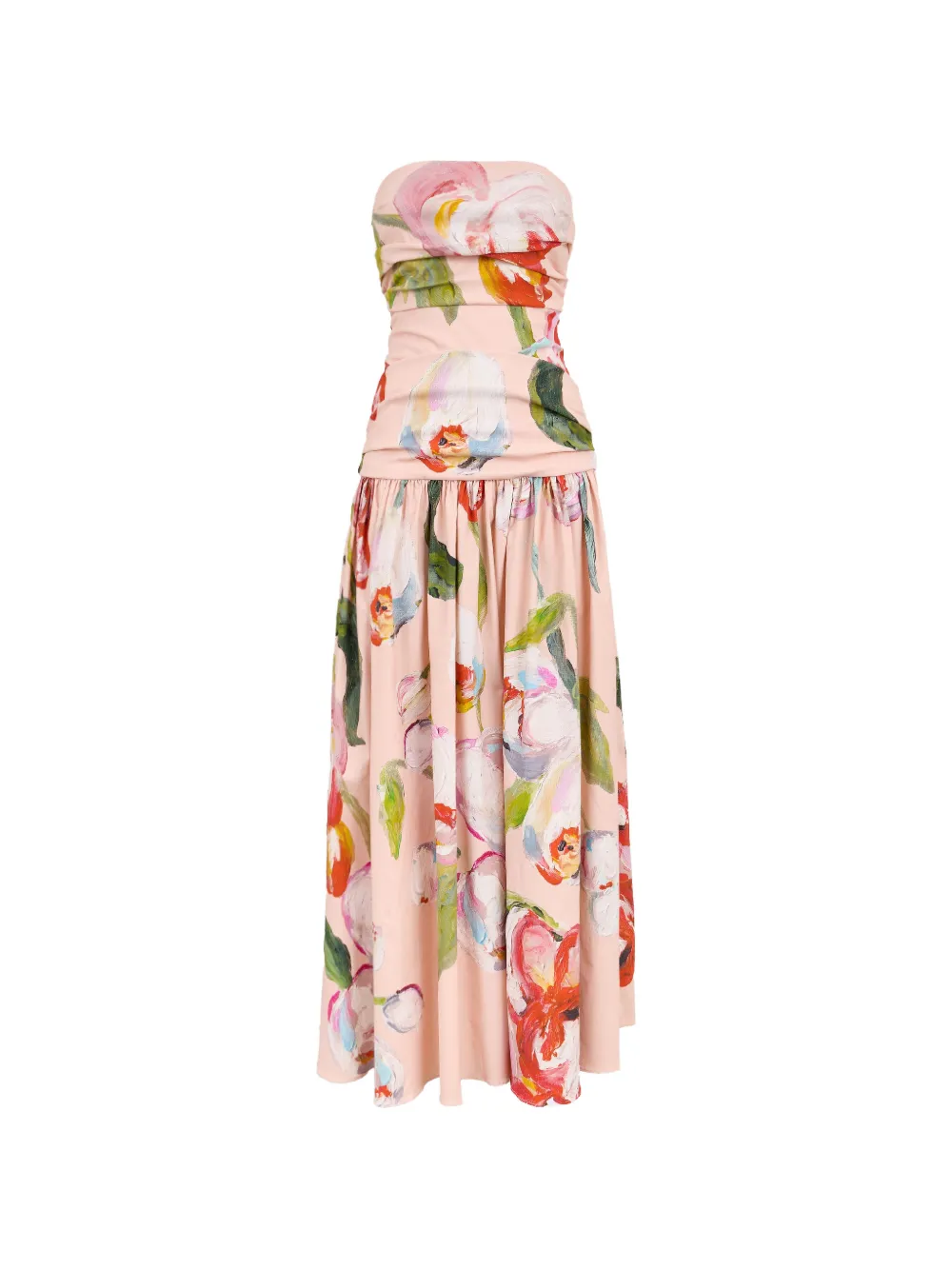 Acler Nershall floral strapless maxi dress - Rosa