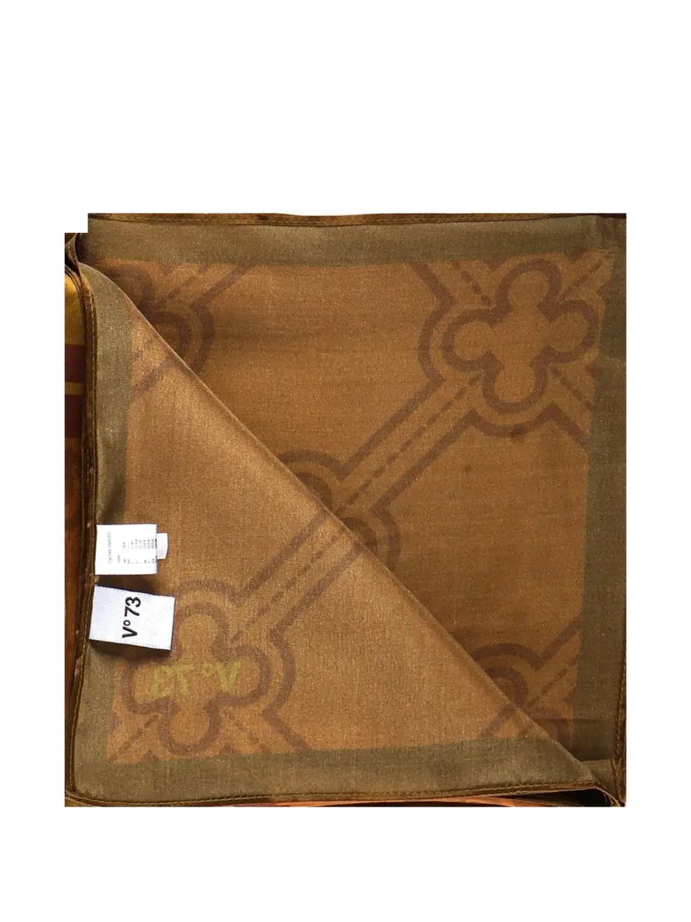  V°73 Geometric-pattern Scarf - Orange 