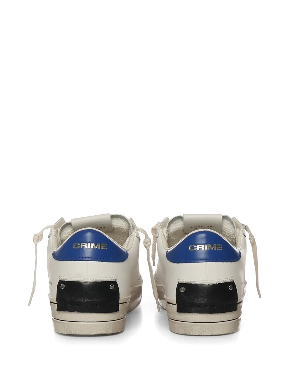 Crime London SK8 Deluxe leren sneakers Beige