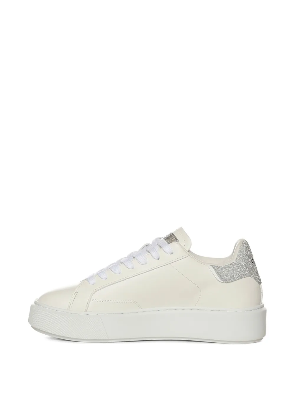 Crime London Sneakers met ronde neus Beige