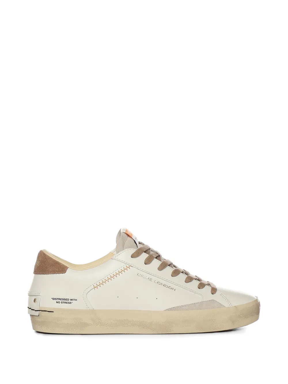 Crime London leather sneakers - Toni neutri