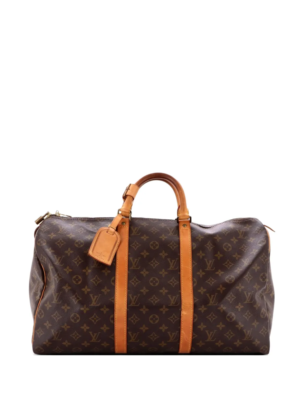 Louis Vuitton Pre-Owned Keepall Bag Monogram Canvas 50 travel bag - Marrone