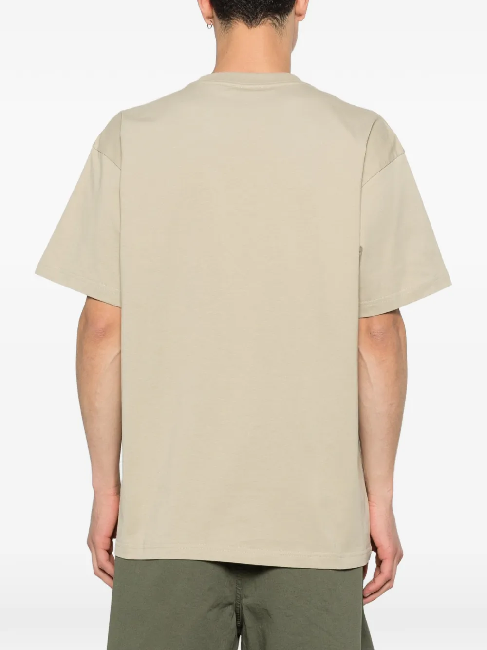 Carhartt WIP T-shirt met logoprint met ronde hals Beige
