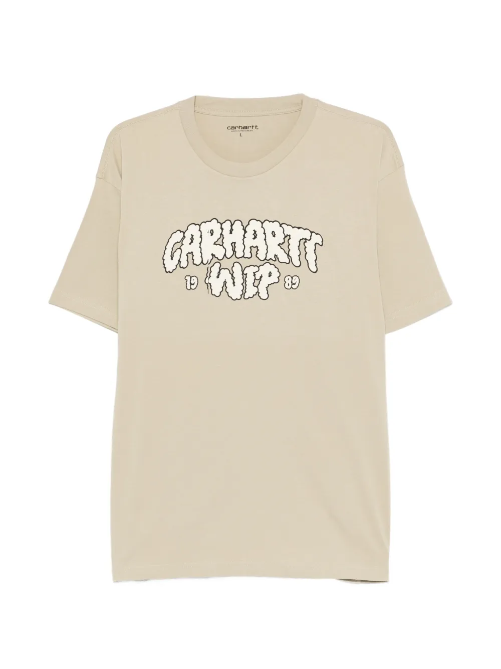 Carhartt WIP logo-print crew-neck T-shirt - Nude