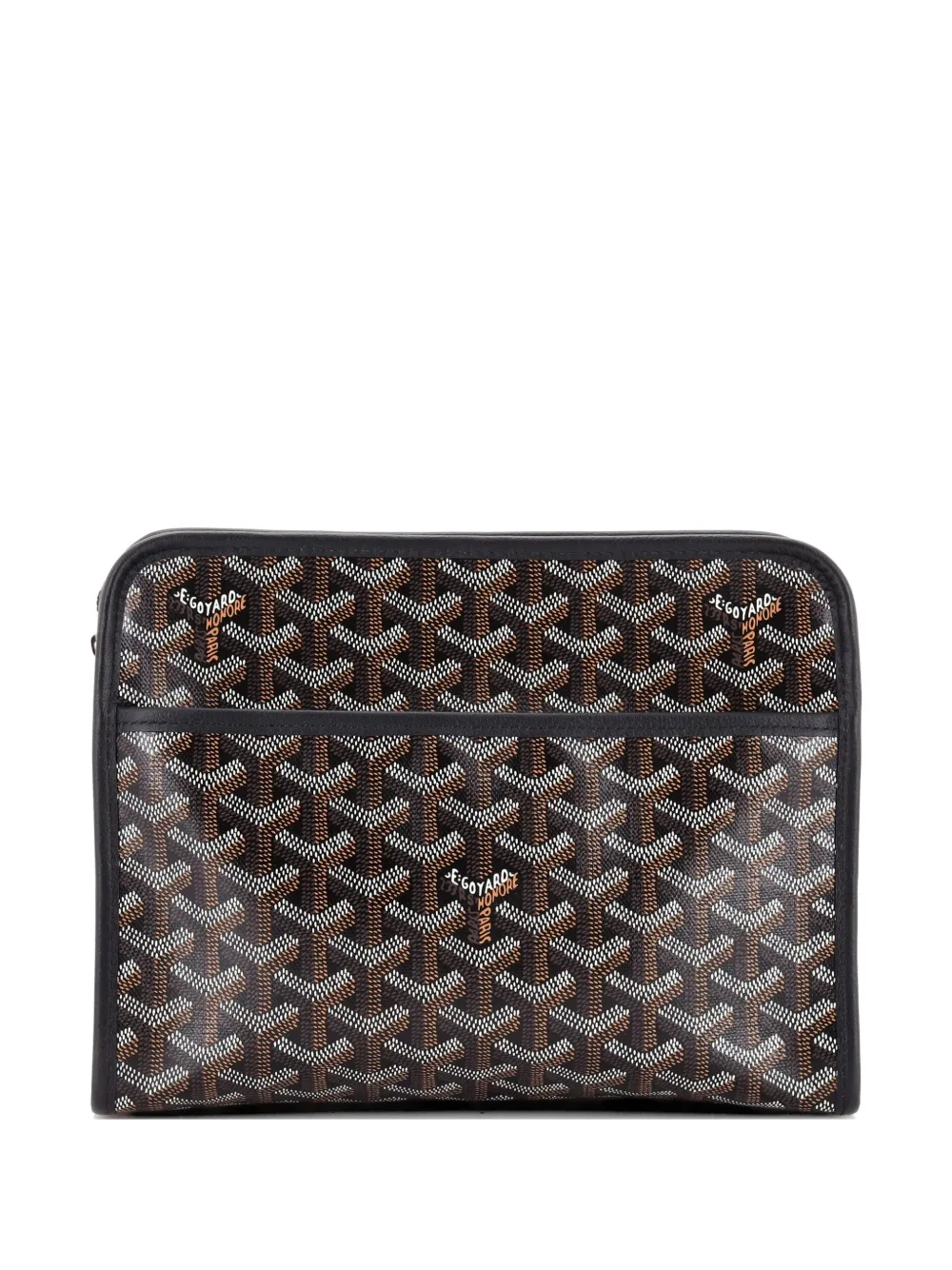 Goyard Pre-Owned Jouvence Toiletry Pouch Coated Canvas MM clutch bag - Nero