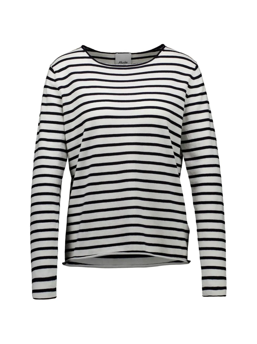 Allude striped top - Bianco