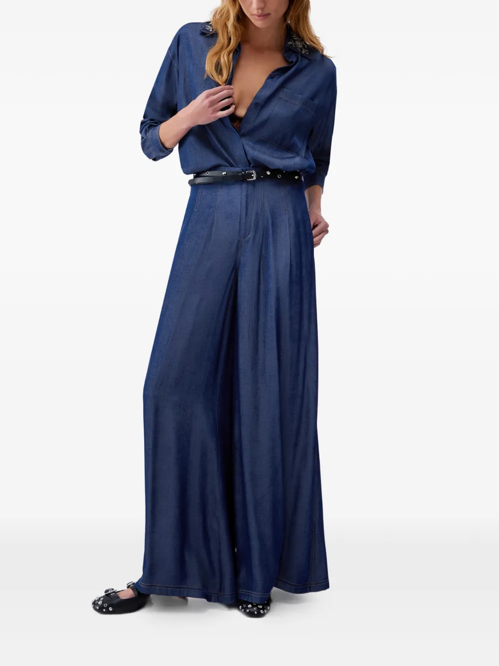  Liu Jo High-rise Flared Jeans - Blue 
