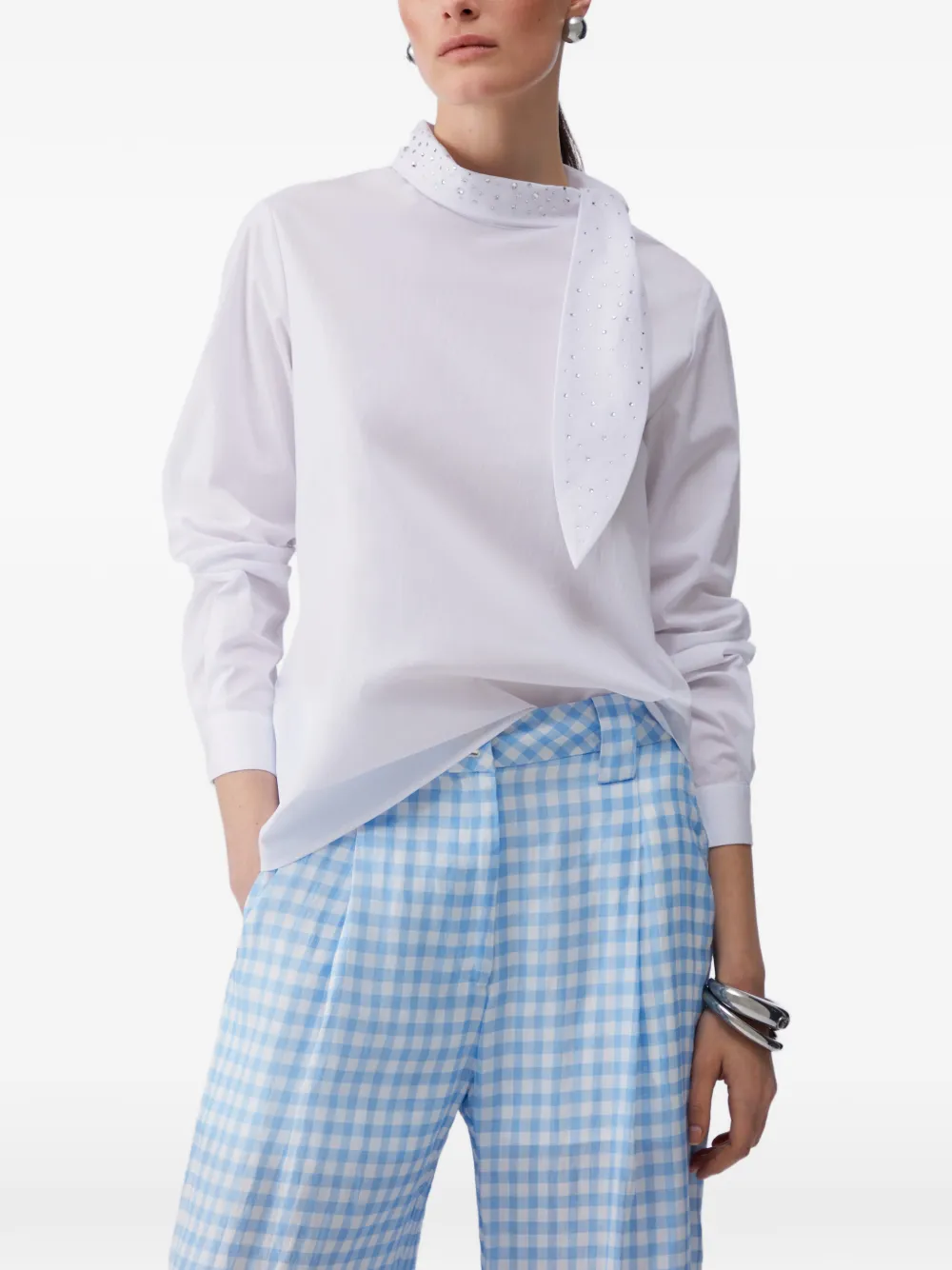  Liu Jo Bow-detail Blouse - White 