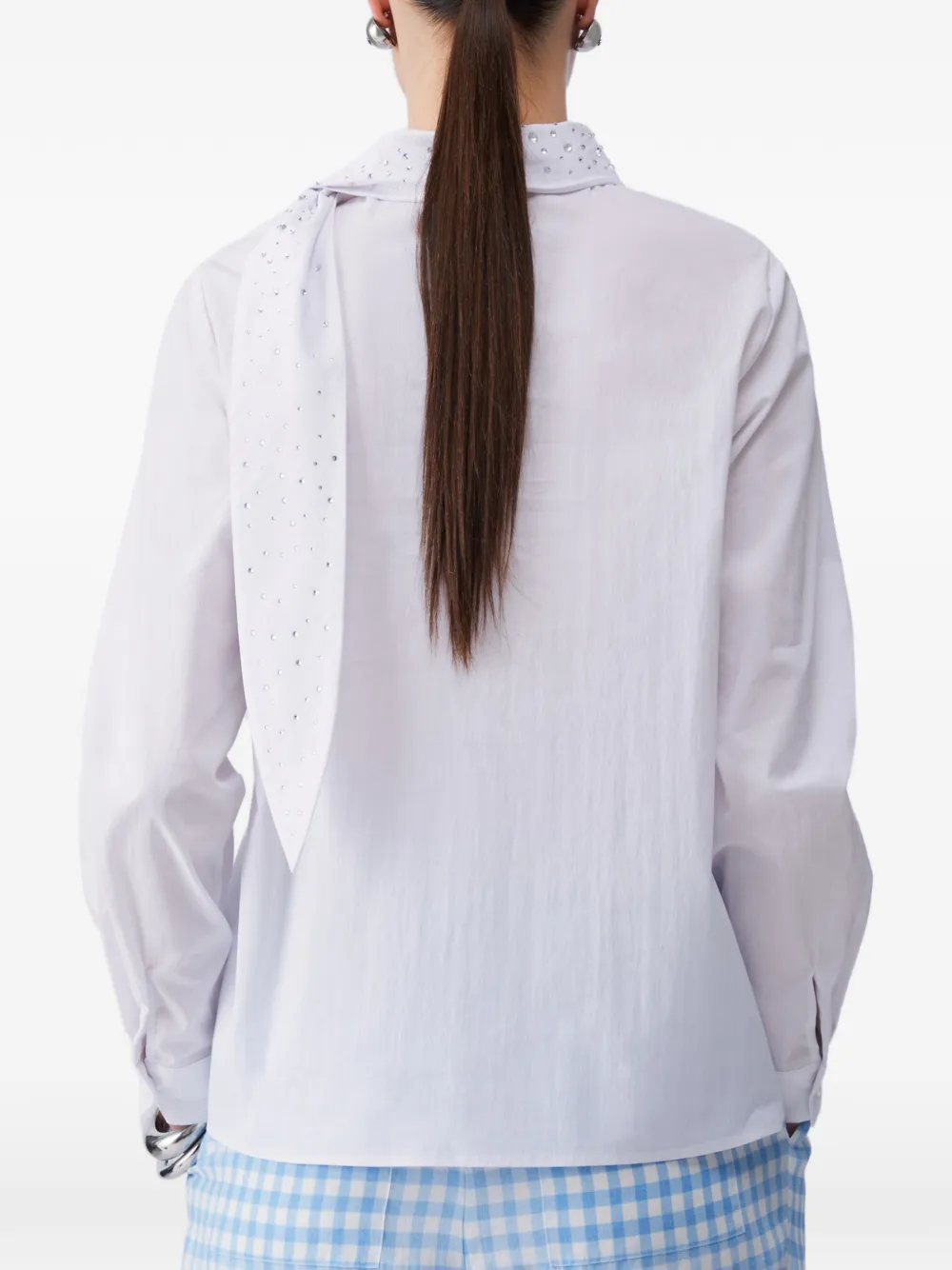 LIU JO Shirt met strikdetail Wit
