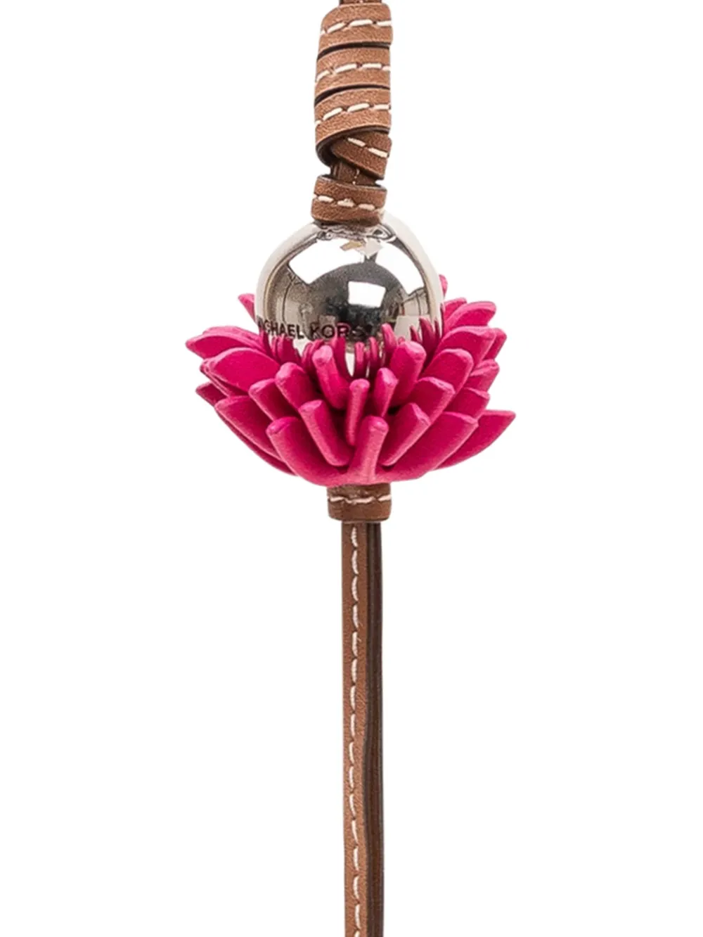 Michael Kors Flower Burst leren bedel Bruin
