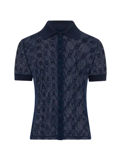 Marine Serre camisa con monograma