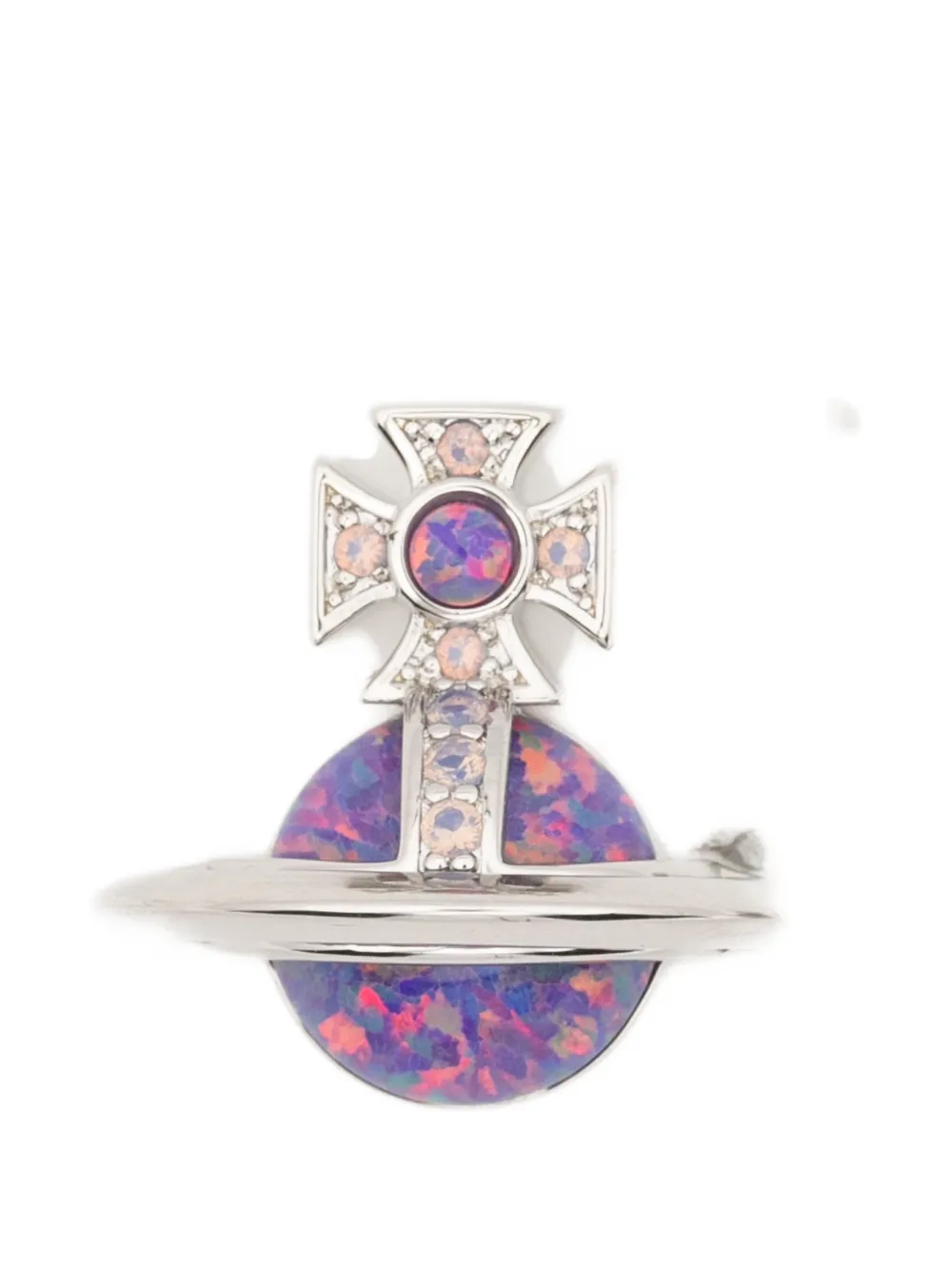 Vivienne Westwood Franca Orb stud earrings - Argento