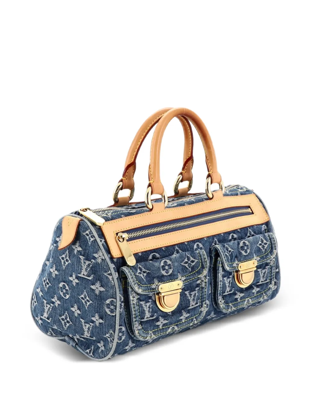 Louis Vuitton Pre-Owned Neo Speedy Bag Denim handbag - Blu