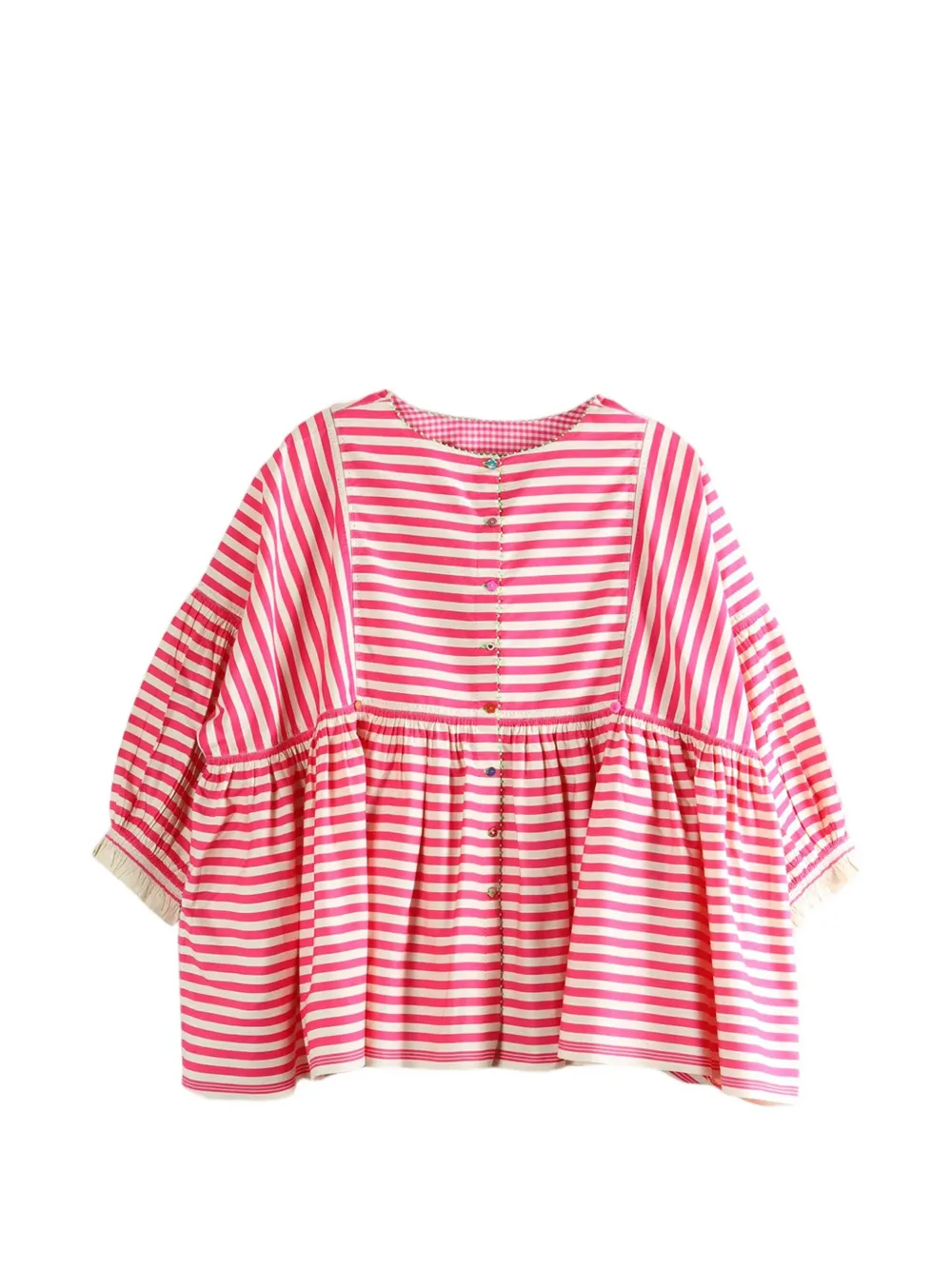 Pero striped buttoned blouse - Rosso