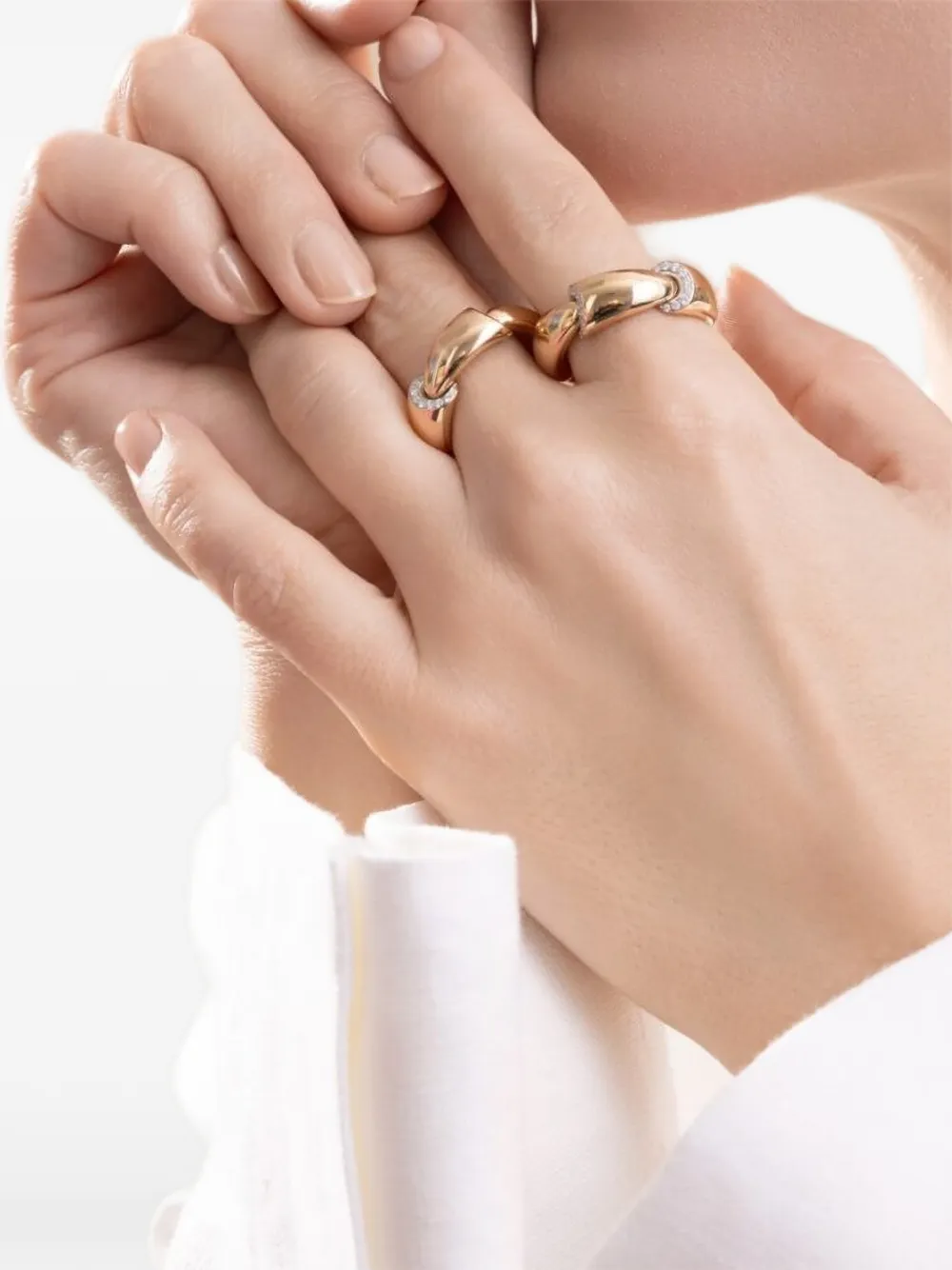  Vhernier Calla Diamond Ring - Pink 