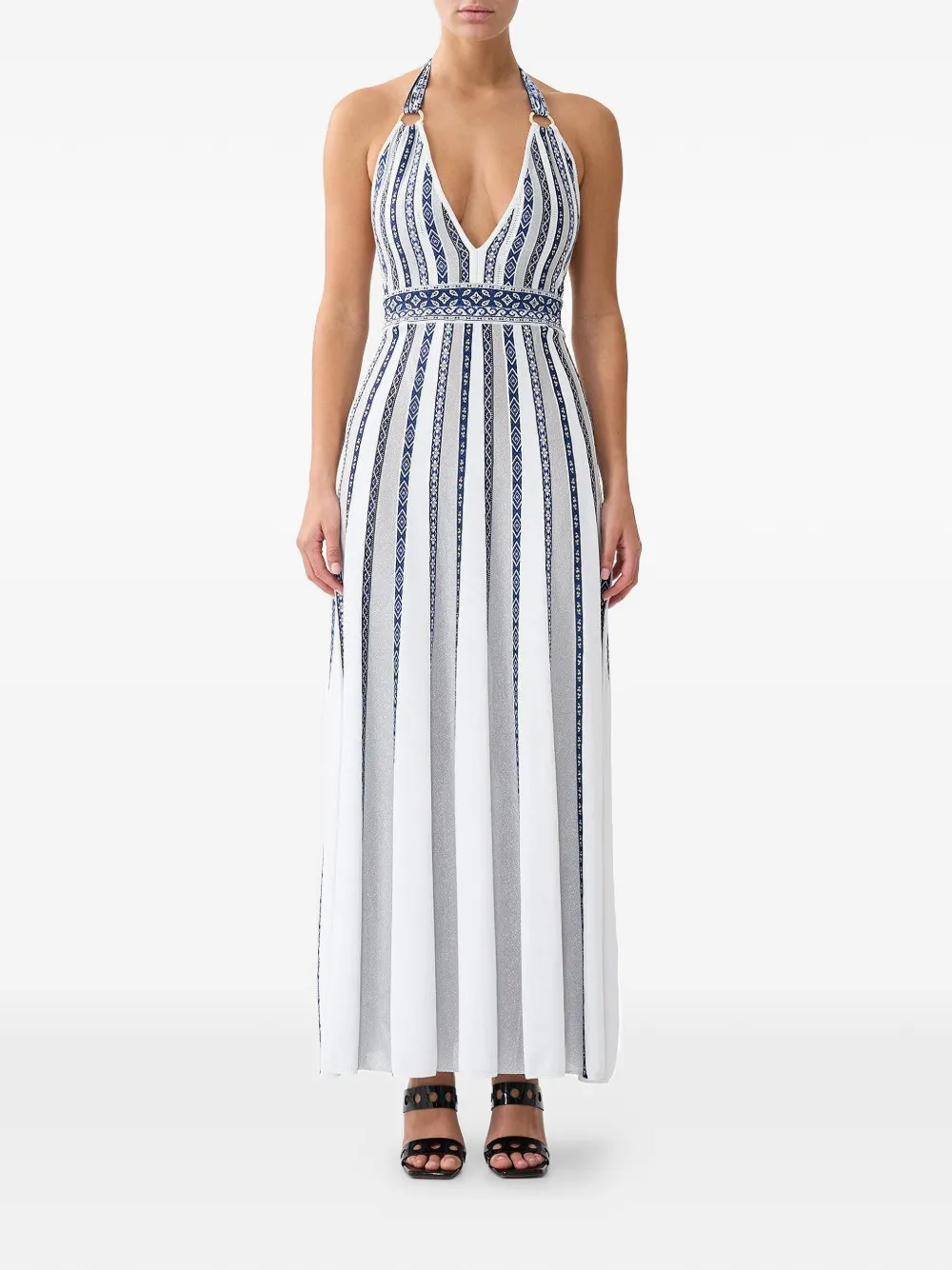 Halterneck Tie Maxi Dress