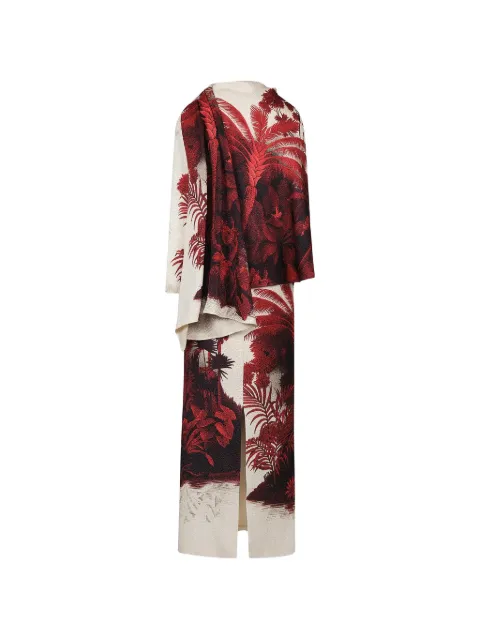 Johanna Ortiz Ocean Of Secrets silk cape
