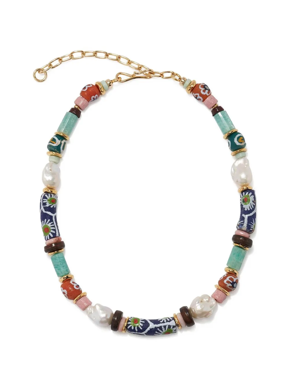 Lizzie Fortunato Souvenir beaded necklace - Gold