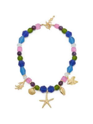 Casablanca Floral silver-tone Necklace | Silver | FARFETCH