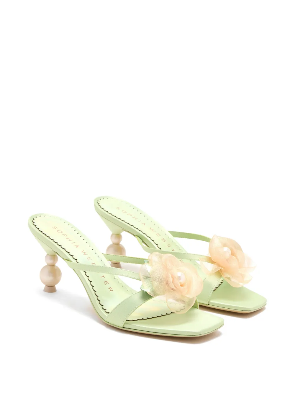 Sophia Webster Rosette muiltjes Groen