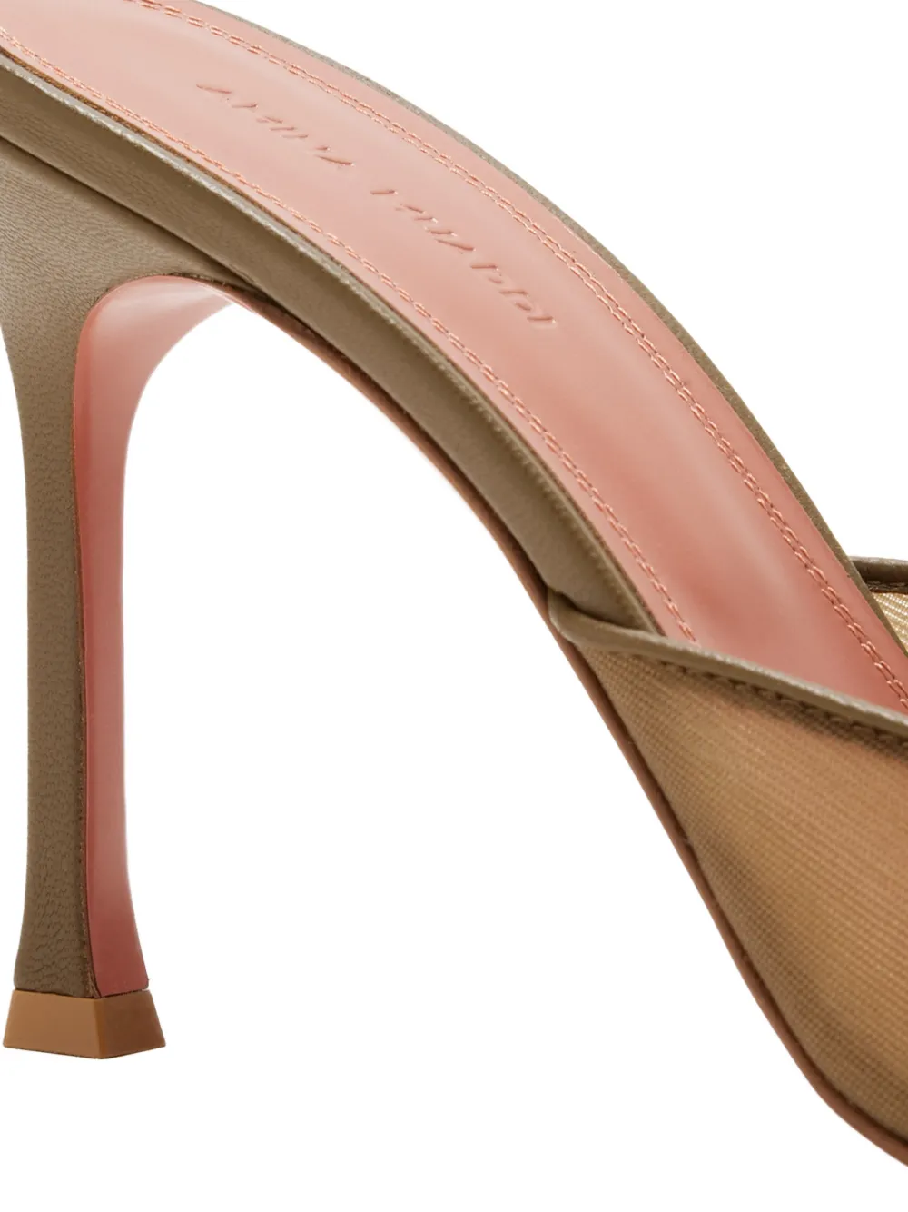 Amina Muaddi Alexa muiltjes Beige