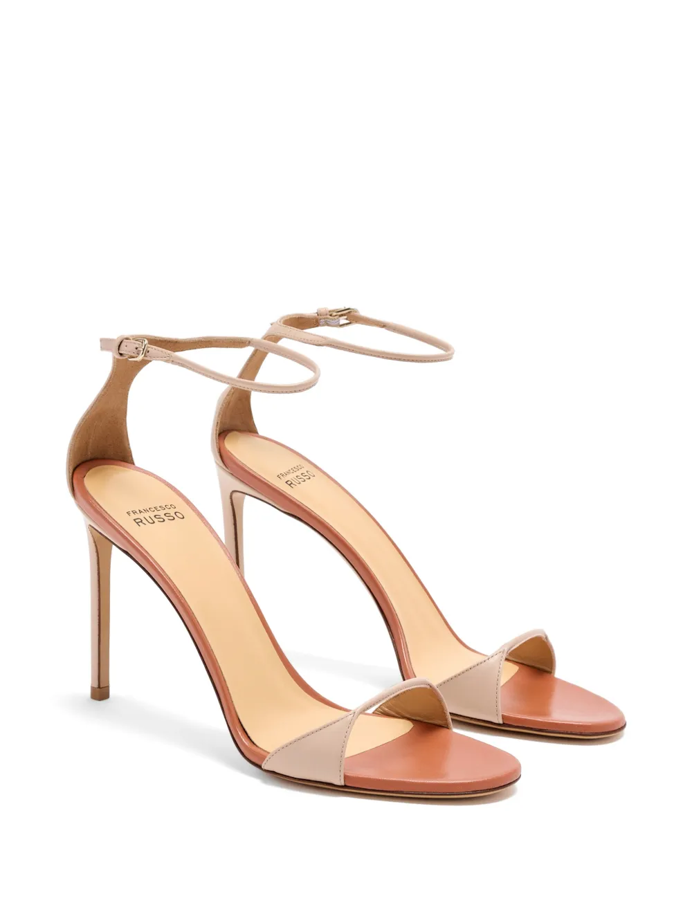 Francesco Russo buckle strap sandals Beige
