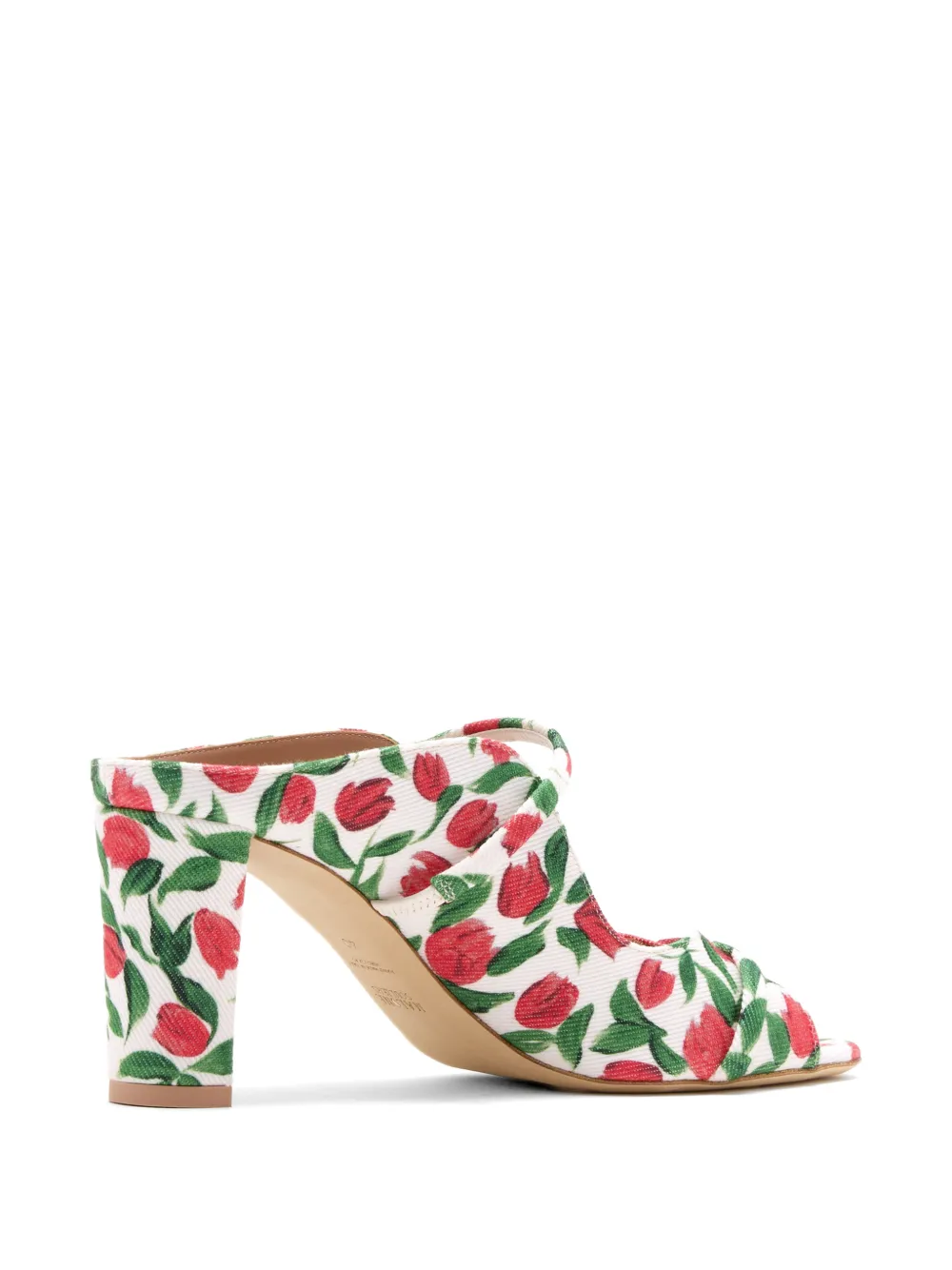Malone Souliers Norah floral-print sandals Wit