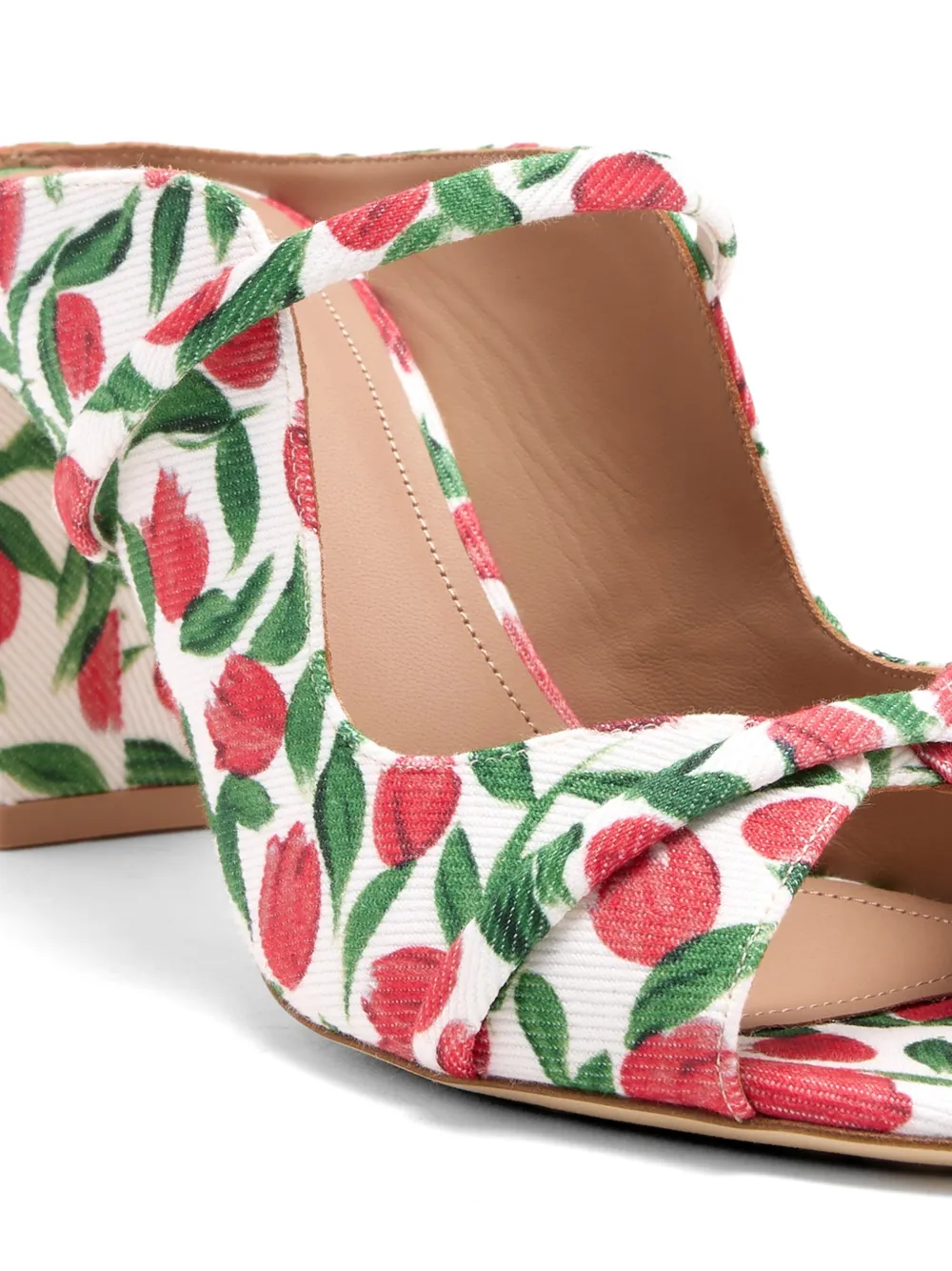 Malone Souliers Norah floral-print sandals Wit