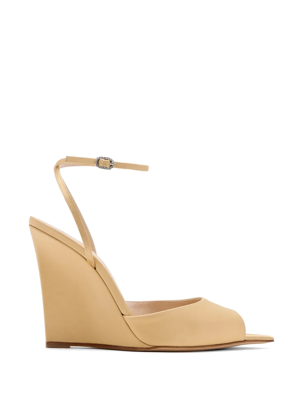 Andrea Wazen Loulou muiltjes met enkelbandje Beige